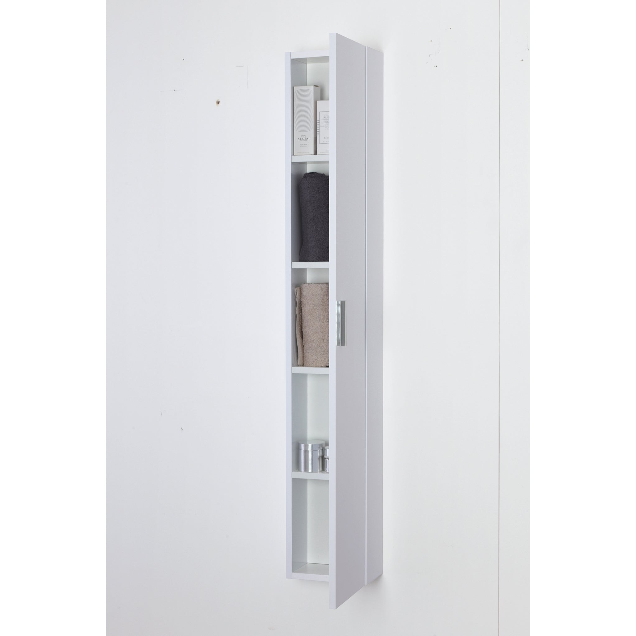 PENSILE SOSPESO 24X15XH150CM BIANCO LUCIDO.