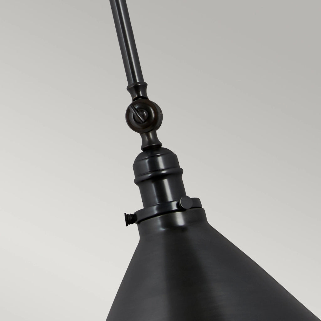 Plafoniera/applique Provence nero bronzo in acciaio E27 Elstead