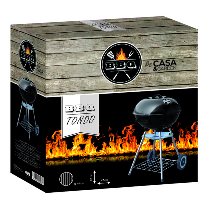 Barbecue tondo con coperchio