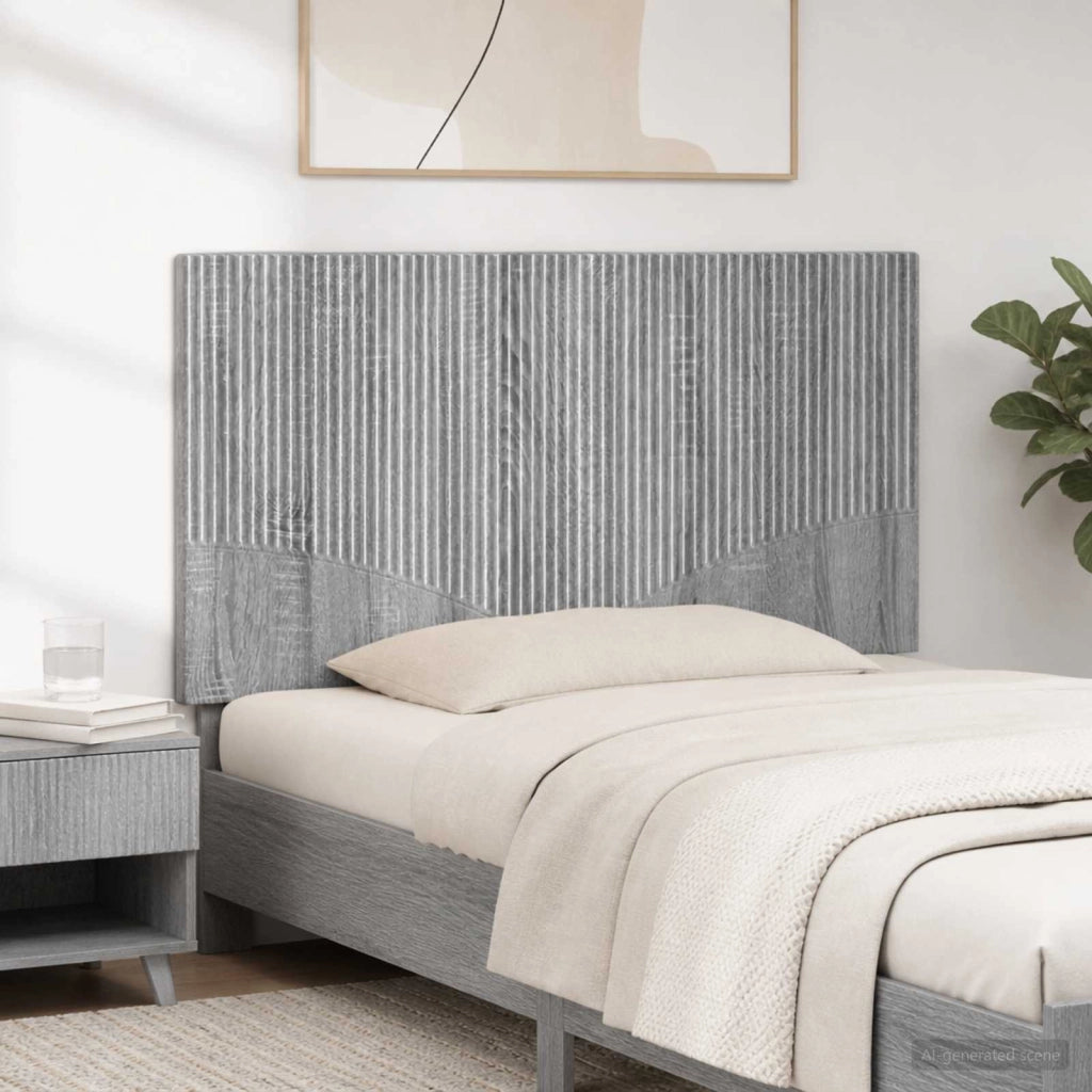 Testiera da Muro HOORN Sonoma grigio Legno ingegnerizzato 897421