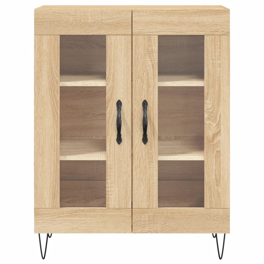 Credenza-Buffet-Armadio da cucina Rovere Sonoma 69,5x34x180 cm in Legno Multistrato 136569