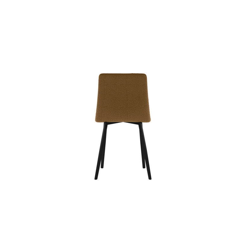 Sedia rivestita in tessuto easy-clean Gambe in metallo verniciato Ariel 46cm X 55cm H 87.5cm Stones