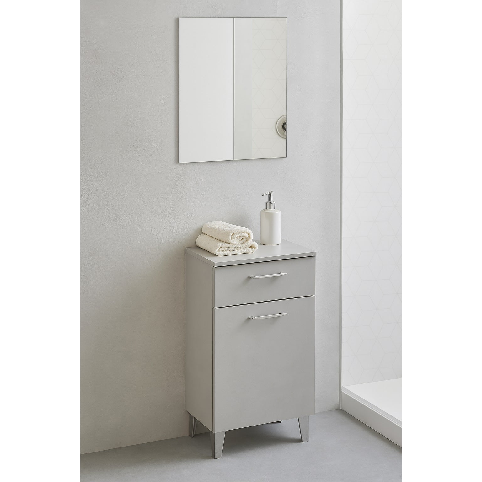 BASE IRIS 1 ANTA 45X34X84H GRIGIO CALCE.