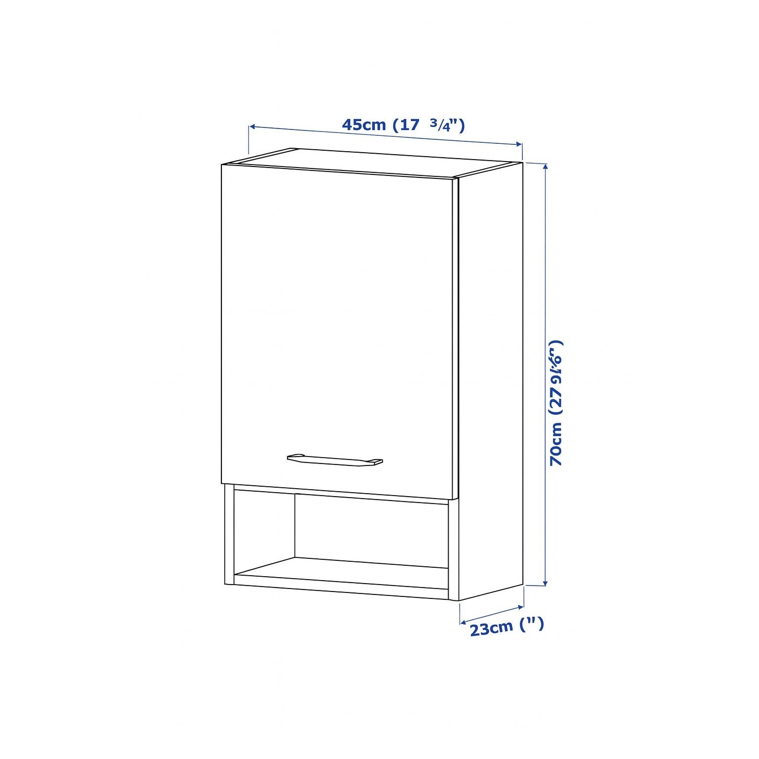 PENSILE SOSPESO IRIS 45 GRIGIO CALCE.