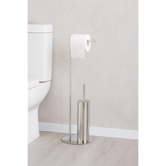 PIANTANA PORTASCOPINO/PORTAROTOLO H71CM CROMO.