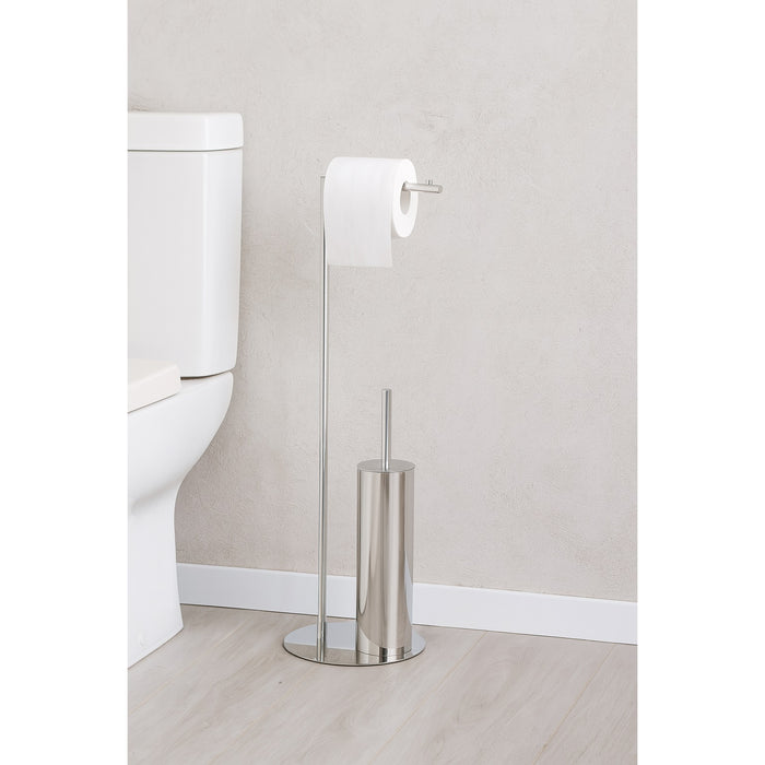 PIANTANA PORTASCOPINO/PORTAROTOLO H71CM CROMO.