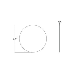 SPECCHIO LED TONDO  IP55 D.70CM 25W.