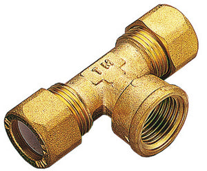 tee ottone due biconi - f/gas 12x1/2 pes cod:ferx.26633