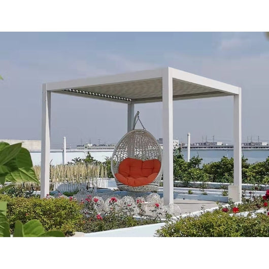 PERGOLA BIOCLIMATICA 400X400XH250CM BIANCA.
