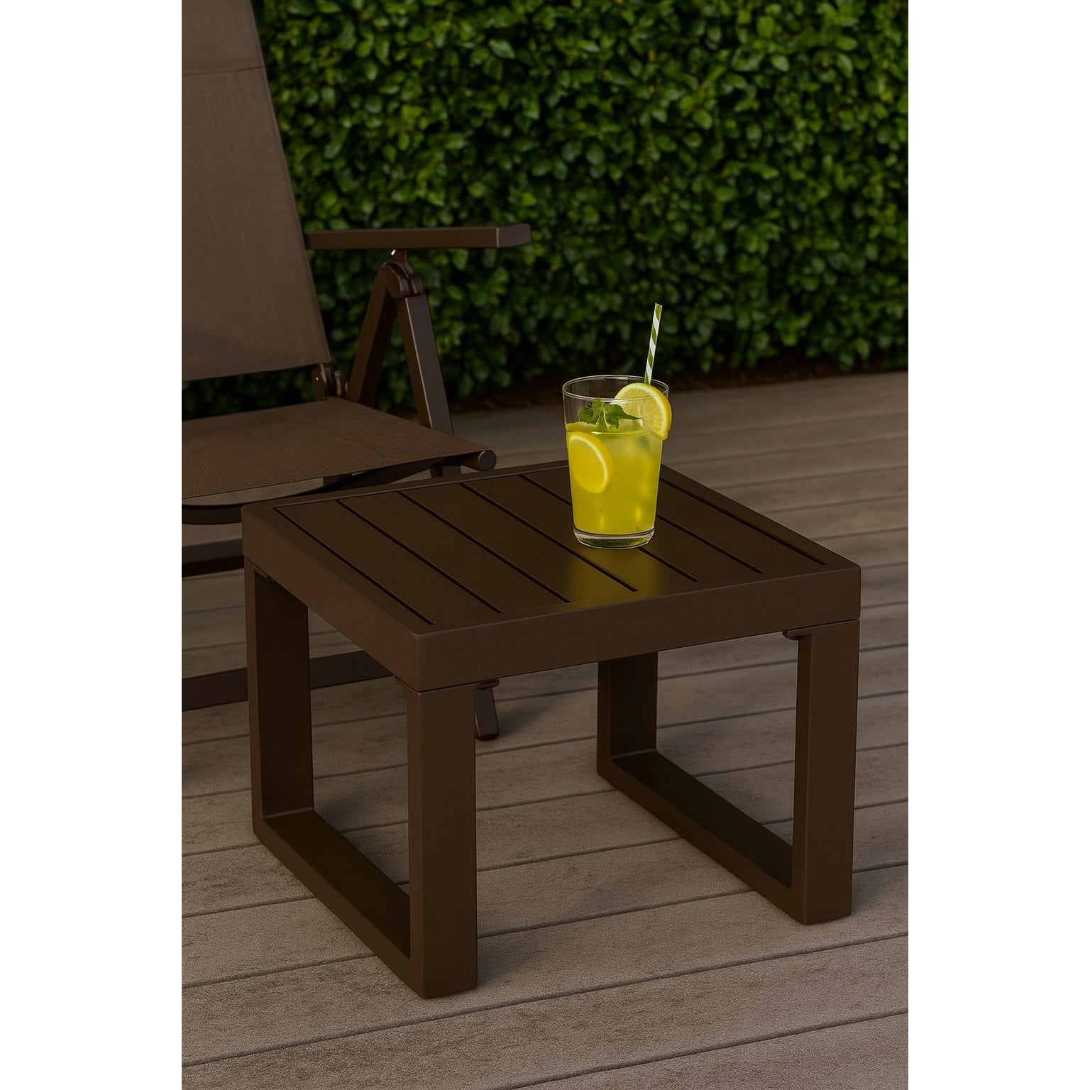 TAVOLINETTO SQUAY 45X45XH32CM TOUPE