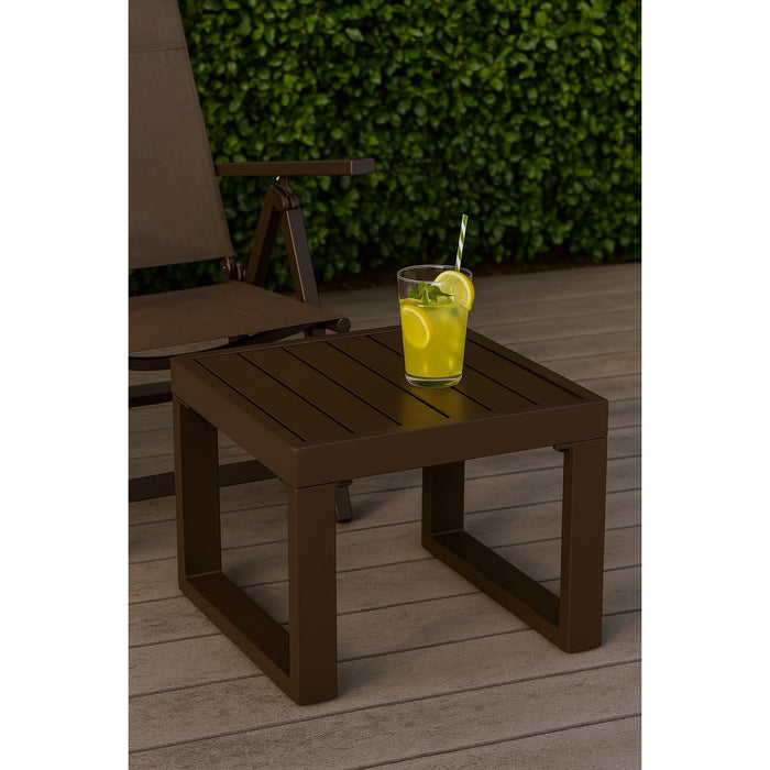 TAVOLINETTO SQUAY 45X45XH32CM TOUPE