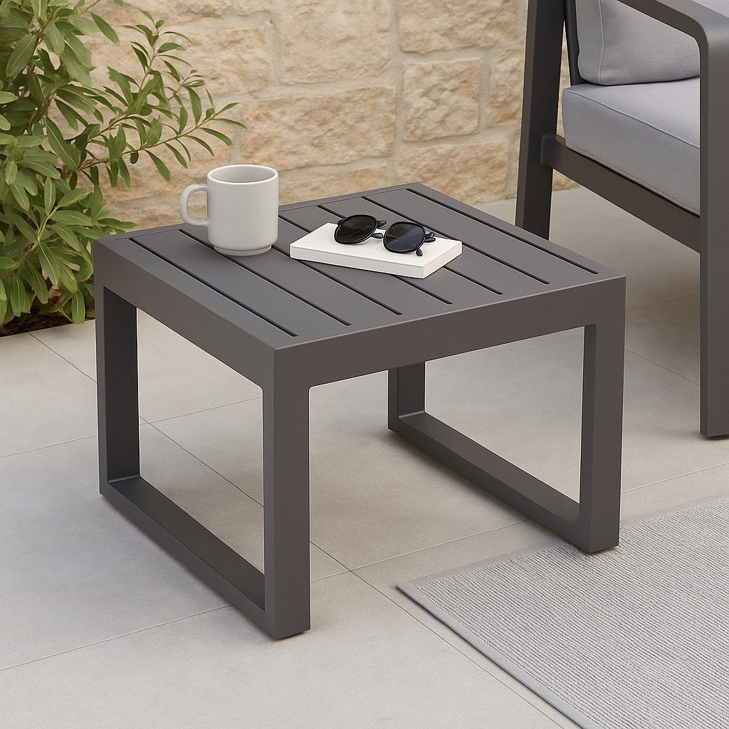 TAVOLINETTO SQUAY 45X45XH32CM GRIGIO