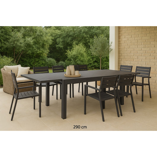 TAVOLO DOUBLE 135-270X90XH75CM TOUPE.