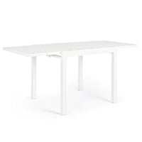 TAVOLO DOUBLE 135-270X90XH75CM BIANCO.