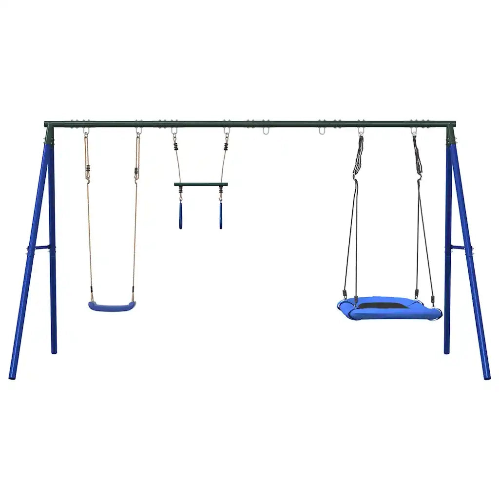 Set Gioco da Esterno con Altalena Trapezio e Altalena Nido CFW1172406