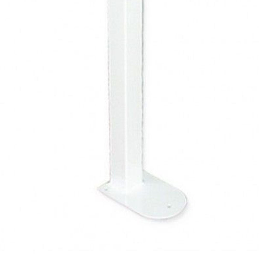 Maniglione barra ribaltabile su colonna con porta rotolo bianco