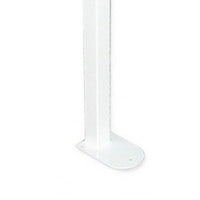 Maniglione barra ribaltabile su colonna con porta rotolo bianco