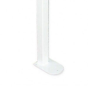 Maniglione barra ribaltabile su colonna con porta rotolo bianco