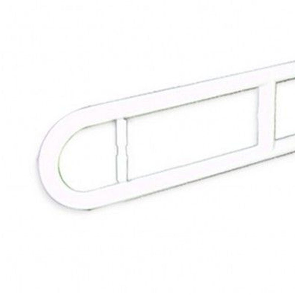 Maniglione barra ribaltabile su colonna con porta rotolo bianco