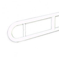 Maniglione barra ribaltabile su colonna con porta rotolo bianco