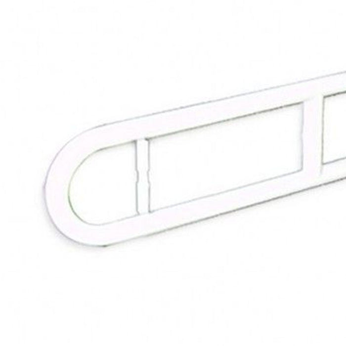 Maniglione barra ribaltabile su colonna con porta rotolo bianco