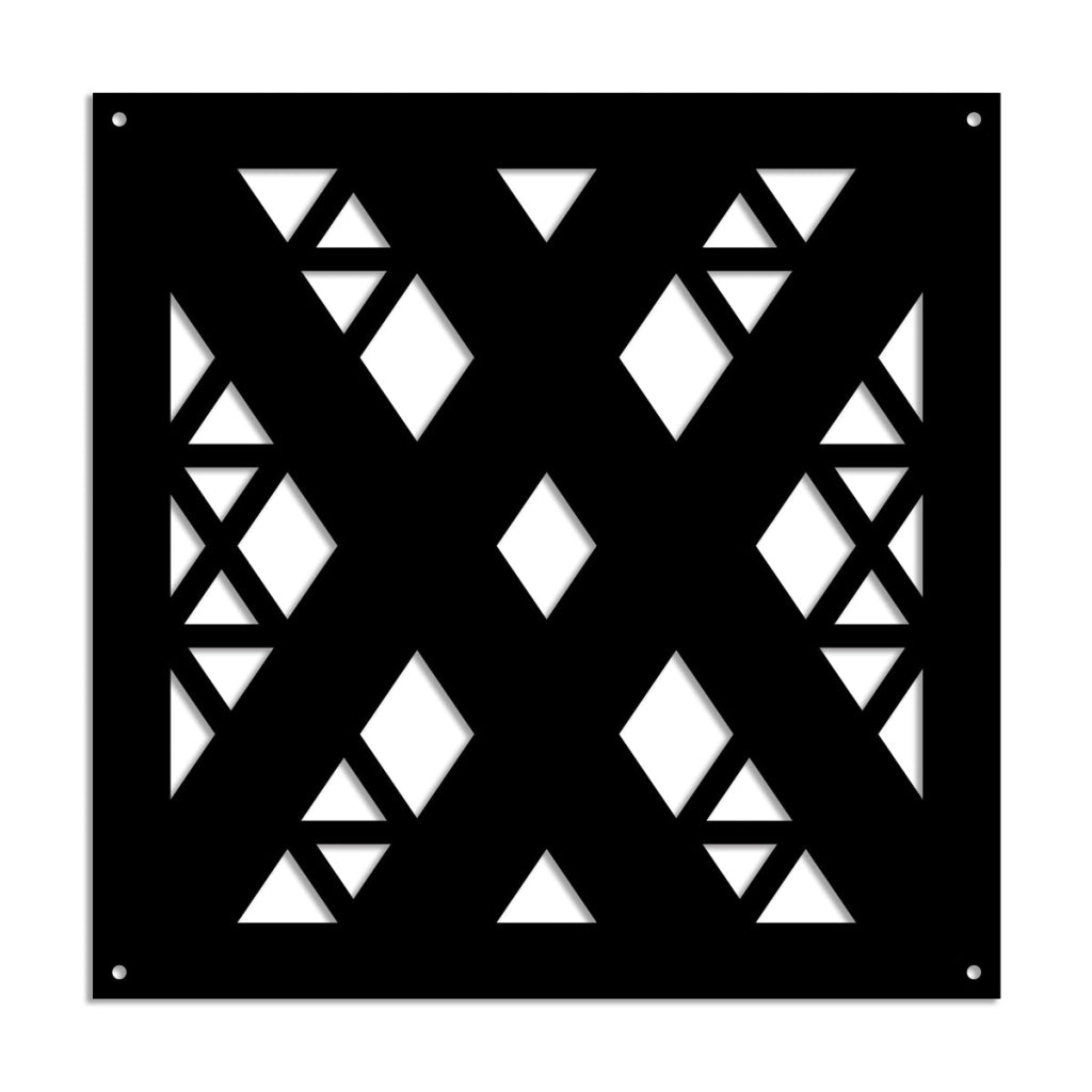 XSPIDER - Pannello in PVC traforato - Parasole Colore: nero, Misura: 48x48 cm