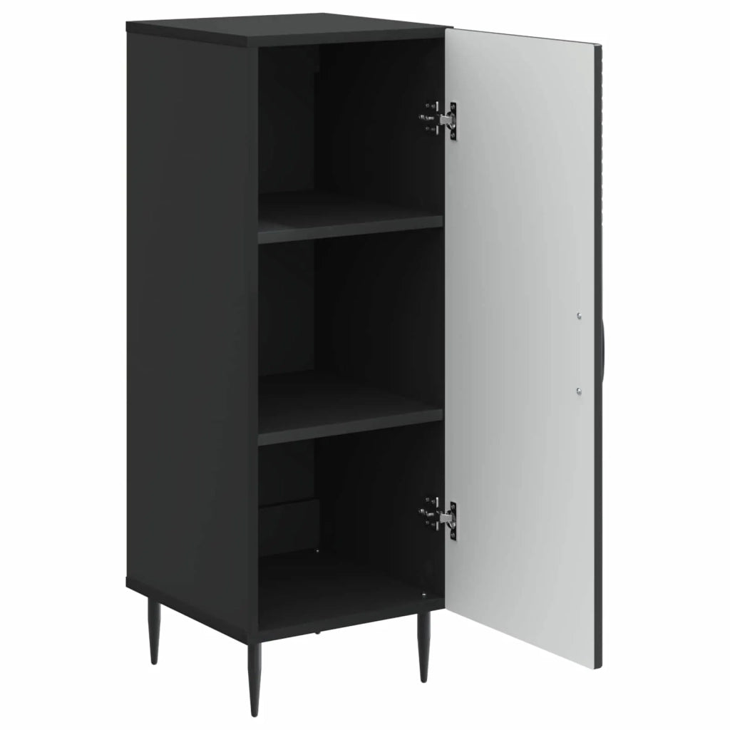 Credenza Nero 33 x 34,5 x 89,5 cm Legno ingegnerizzato 894826