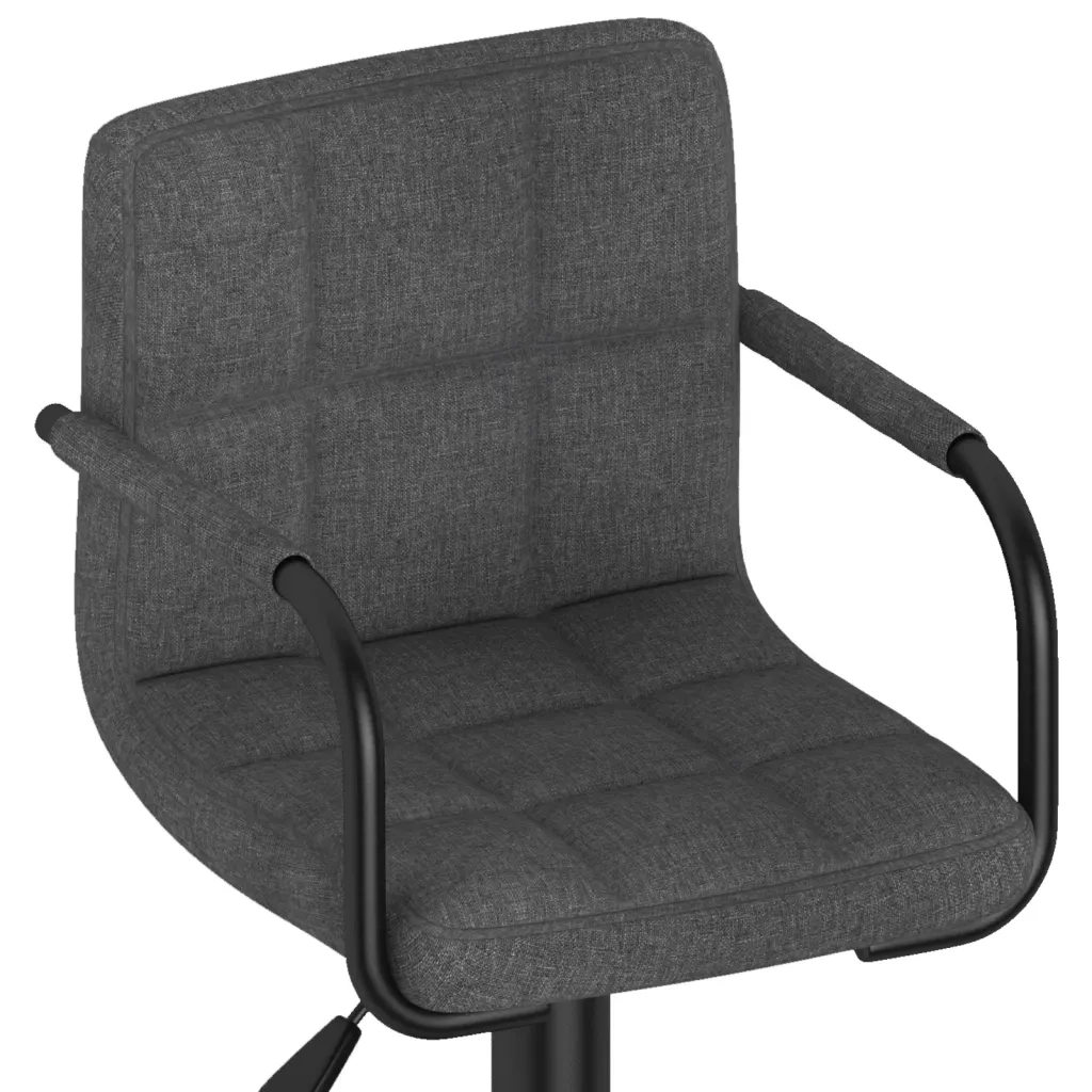 Sgabello da Bar Grigio Scuro in Tessuto cod mxl 66922