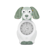 Orologio Cagnolino Multifunzione 11x20x13 cm con Sveglia Bianco/Verde