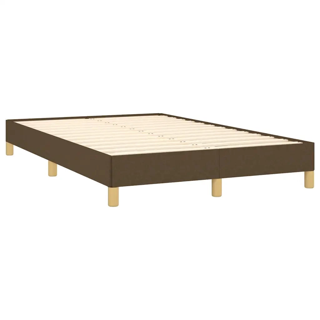 Letto a Molle Materasso e LED MarroneScuro 120x190cm in Tessuto 3270119