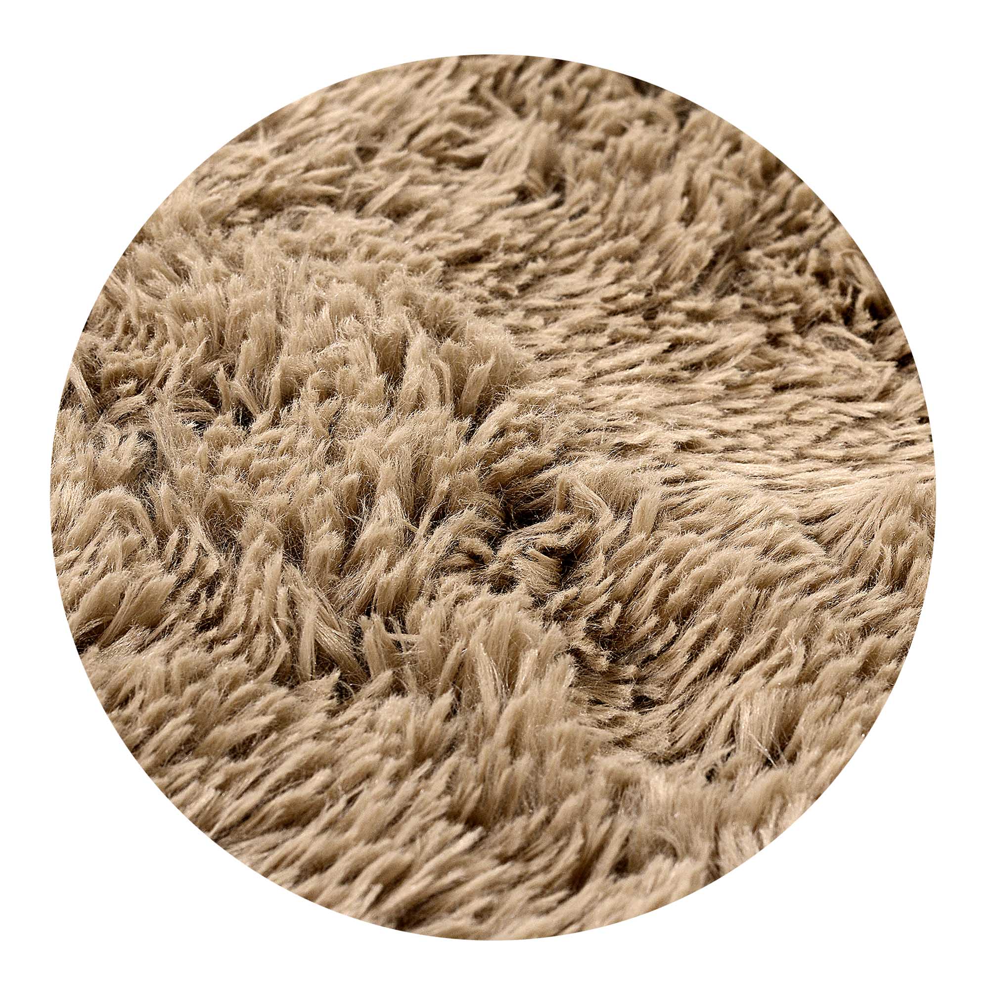 AIO FACTORY 80x120 cm TAPPETO PELOSO ANTISCIVOLO Beige - Tappeto morbido per la casa