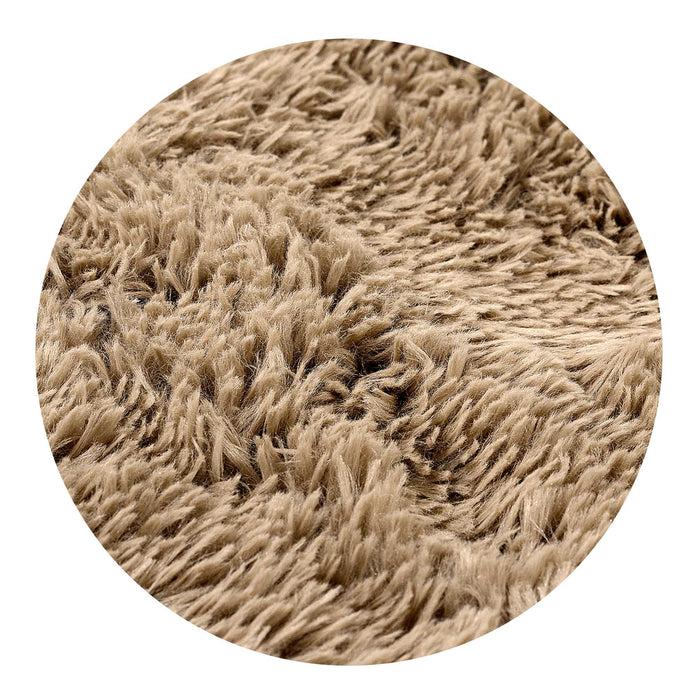 AIO FACTORY 80x120 cm TAPPETO PELOSO ANTISCIVOLO Beige - Tappeto morbido per la casa