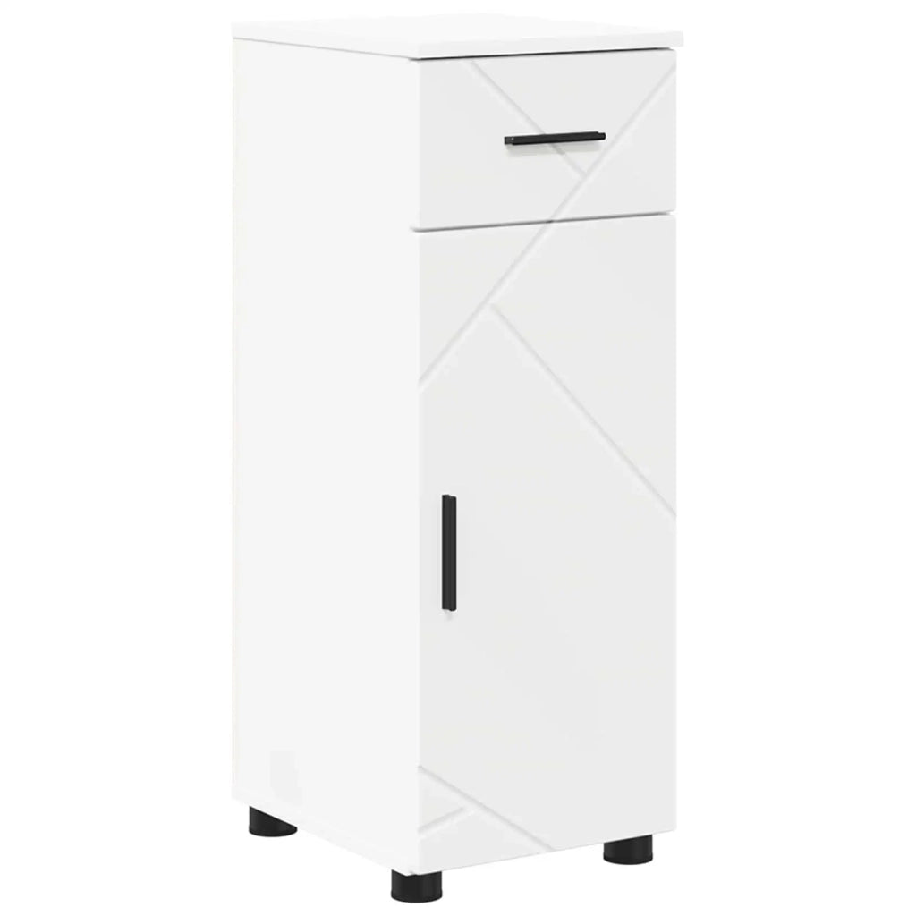 Mobile da Bagno con cassetto con porta Bianco 30 x 35 x 80 cm 883324