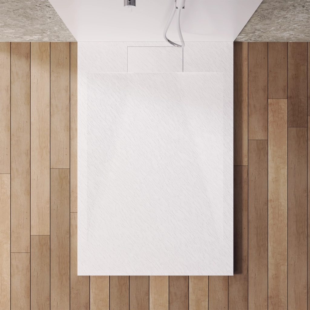 Piatto doccia 70x140 effetto pietra colore bianco | Cosmos
