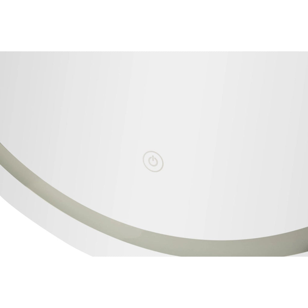 Specchio con LED VKH1059, Argento, Vetro, 60x3,5x80 cm