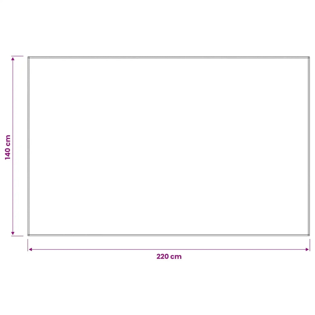 Tovaglia da Tavolo Grigio Chiaro 140 x 220 cm Poliestere 42039877