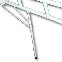 Maniglione barra cm 80 con porta rotolo bianco e rinforzo verticale a terra