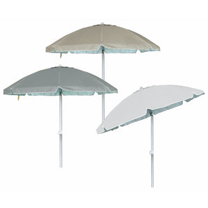 OMBRELLONE SPIAGGIA D.200CM VERDE/TORTORA/BIANCO