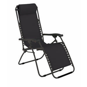 POLTRONA RECLINABILE VIRTUS 90-165X65XH113CM NERA