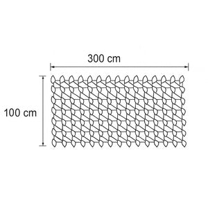 SIEPE ARTIFICIALE LAURO 100X300CM VERDE CON RETE