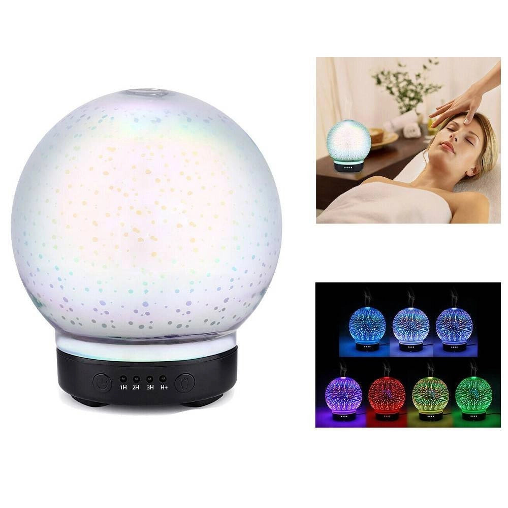 Trade Shop - Aromaterapia 7 Led 3d Umidificatore Diffusore Aromi Casa Ufficio Hytc002 -