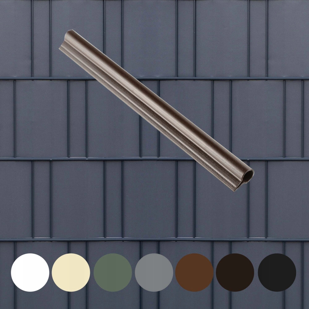 Clip KADAX da 19 cm per nastro per recinzione, ganci per nastro per recinzione, colore marrone, confezione da 6 pezzi