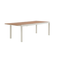 TAVOLO POLYWOOD 200-300X100XH75CM BIANCO DOGATO