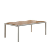 TAVOLO POLYWOOD 164-225X90XH75CM BIANCO DOGATO.