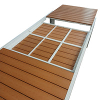 TAVOLO POLYWOOD 164-225X90XH75CM BIANCO DOGATO.