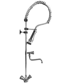 Rubinetto alto per cucina professionale doppia uscita