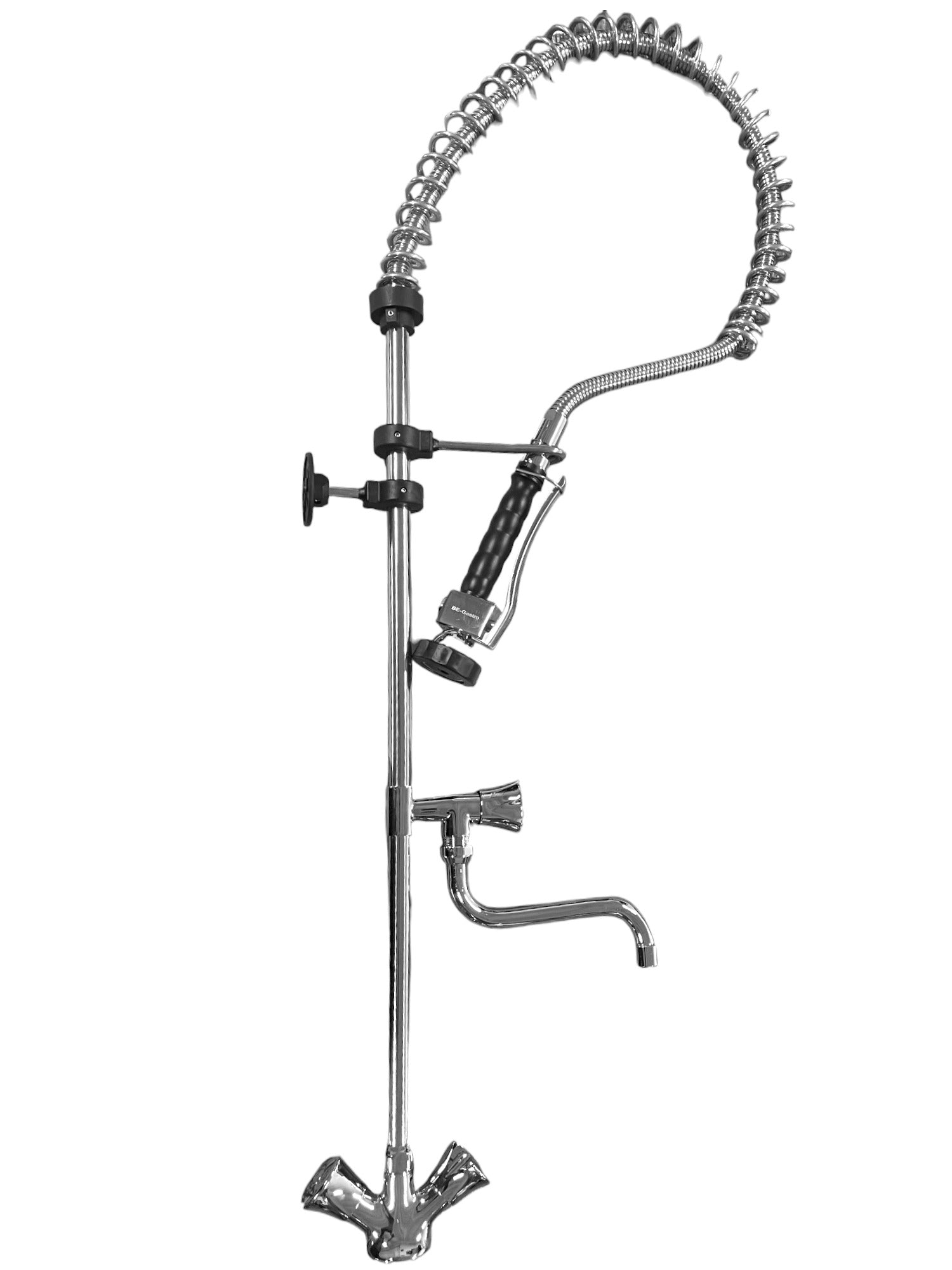 Rubinetto alto per cucina professionale doppia uscita