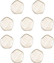Gecoate Knopen in Kunststof - 10 Stuks - Formato 21x9mm - Leggeri - Duraturi - Sostituti di Cerniere per Abbigliamento