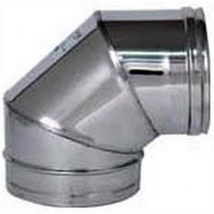Europrofil curva canna fumaria acciaio inox gomito tubo 90  d. 1
