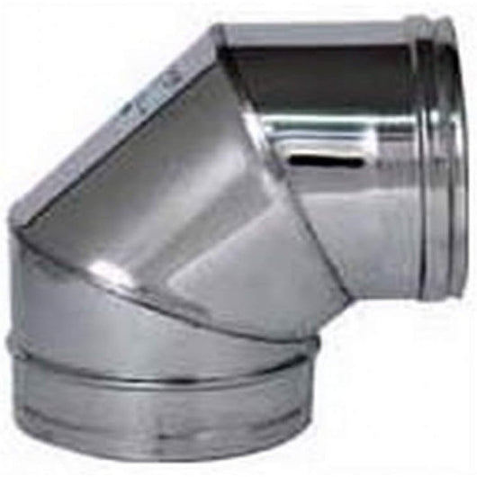 Europrofil curva canna fumaria acciaio inox gomito tubo 90  d. 1